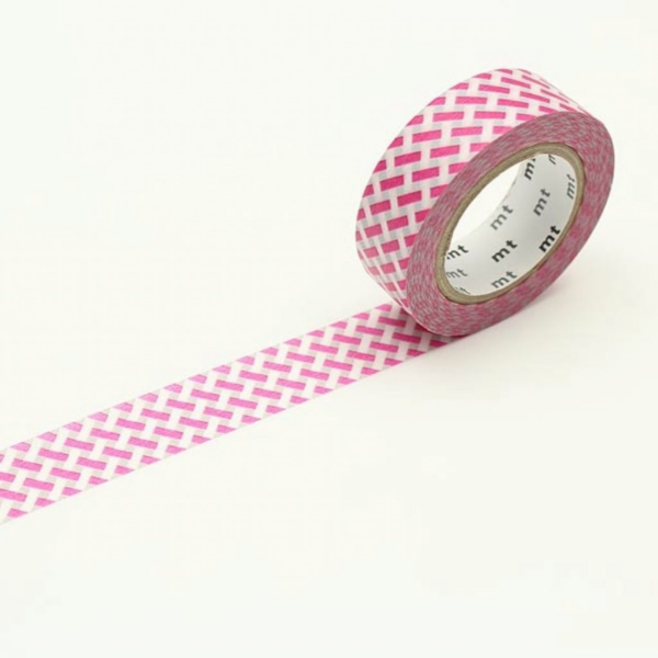 MT MASKING TAPE NET CHECK PINK