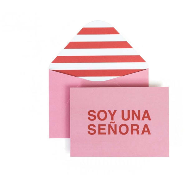 POSTAL SOY UNA SEÑORA