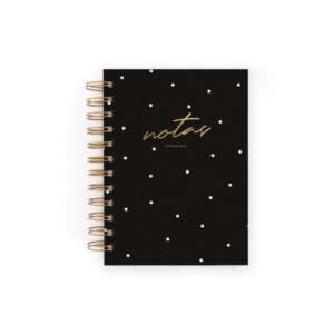 CUADERNO MINI NEGRO PUNTOS