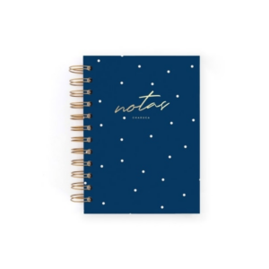 CUADERNO MINI NAVY.PUNTOS