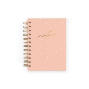 CUADERNO MINI ROSA.PUNTOS