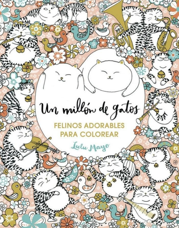 UN MILLON DE GATOS FELINOS PARA COLOREAR