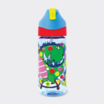 BOTELLA CON PAJITA DINOSAURIOS