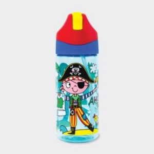 BOTELLA CON PAJITA PIRATA