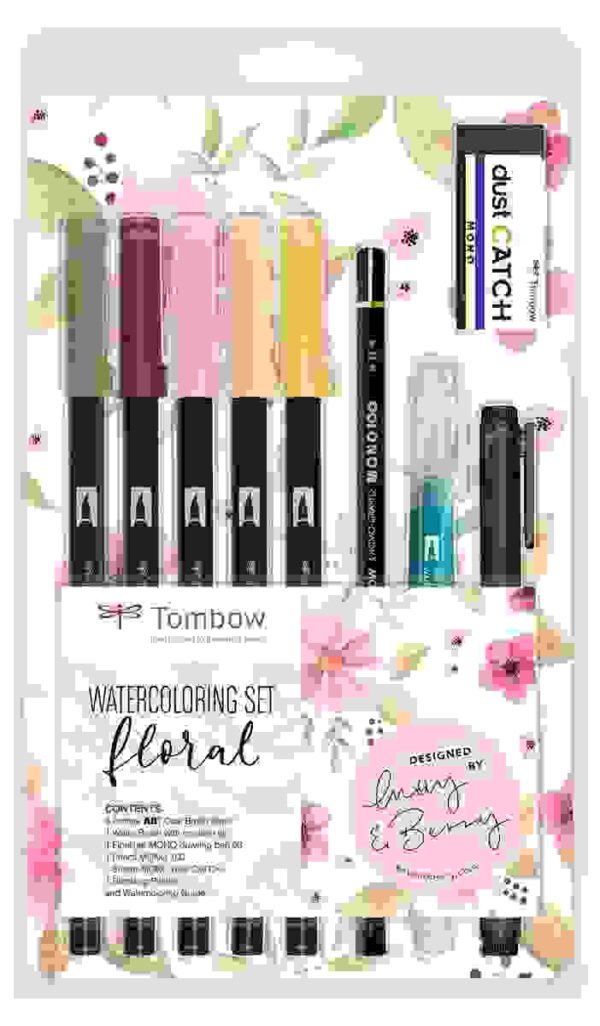 SET ROTULADORES TOMBOW FLORAL