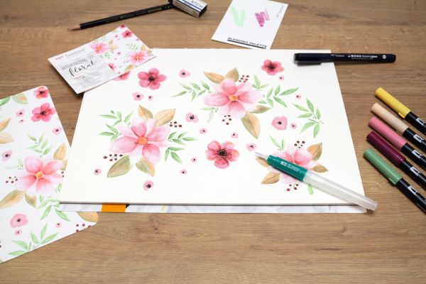 SET ROTULADORES TOMBOW FLORAL - Imagen 3