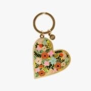 FLORAL HEART KEY CHAIN