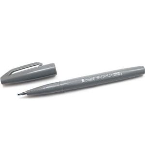 ROTULADOR PENTEL TOUCH GRIS