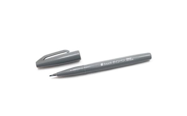 ROTULADOR PENTEL TOUCH GRIS