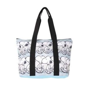 BOLSO DE PLAYA CON ASAS Y CREMALLERA SNOOPY