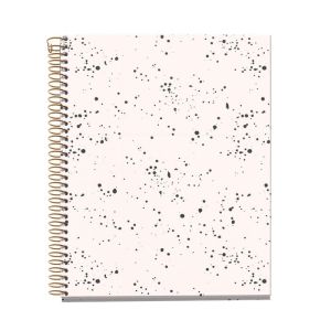 CUADERNO ESPIRAL A5 HORIZON SPOTS B&W