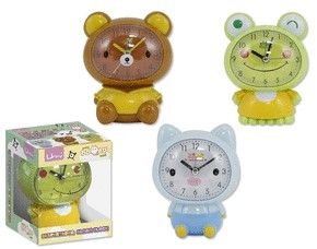 RELOJ DESPERTADOR ANIMALES WABI SABI SURTIDOS