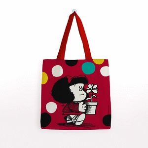 BOLSA ALGODON MAFALDA MEDIANA PLANTA