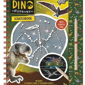 CUADERNO DE RASCAR DINOSAURIOS CON ANILLAS