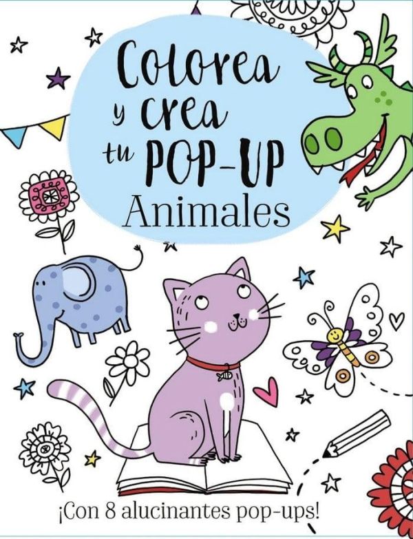 COLOREA Y CREA TU POP UP ANIMALES