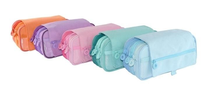 PORTATODO TRIPLE BLUSH COLORES PASTELES SURTIDOS