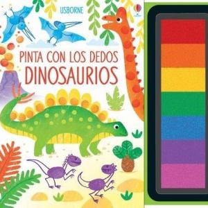 PINTA CON LOS DEDOS DINOSAURIOS