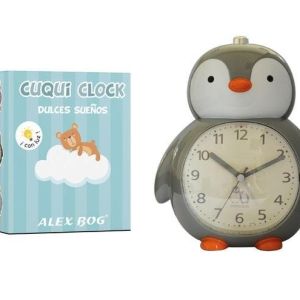 RELOJ DESPERTADOR CON MUSICA PENGUIN