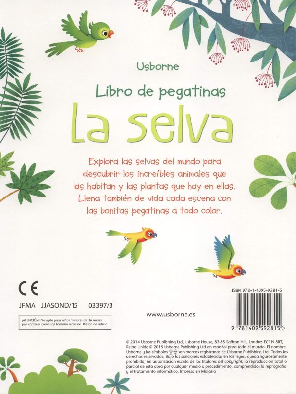 MI PRIMER LIBRO DE PEGATINAS. LA SELVA - Imagen 4