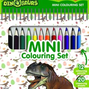 DINOSAURIOS MINI LIBRO CON LÁPICES