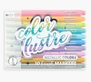 COLOR LUSTRE METALLIC BRUSH MARKS-SET10