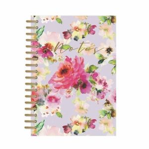 LIBRETA ESPIRAL A5 LILAC BLOOM