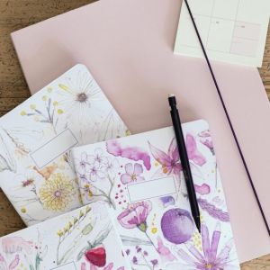 PACK CUADERNO DE FLORES PETITE MAFALDA