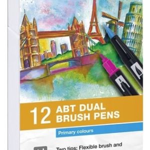 ROTULADOR TOMBOW DUAL BRUSH 12 COLORES PRIMARIOS