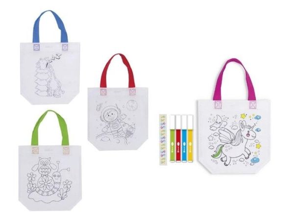 BOLSA PARA COLOREAR + 4 ROTULADORES