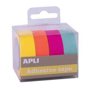 CINTA ADHESIVA PAPEL WASHI FLUOR