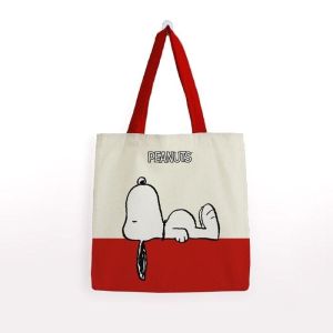 BOLSA ALGODÓN SNOOPY MEDIANA