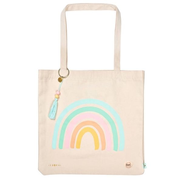 BOLSA DE TELA SHOPPING ARCOIRIS OMM FOR YOU