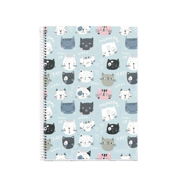 CUADERNO ESPIRAL A4 CATS RULES