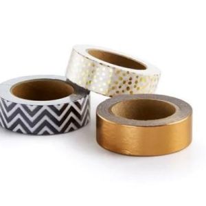 PACK DE 2 WASHI TAPES ROSE GREY (III)