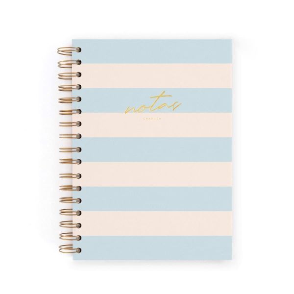 CUADERNO A5 RAYAS AZUL