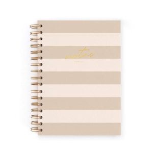 CUADERNO A5 RAYAS LATTE