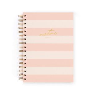 CUADERNO A5 RAYAS PINK