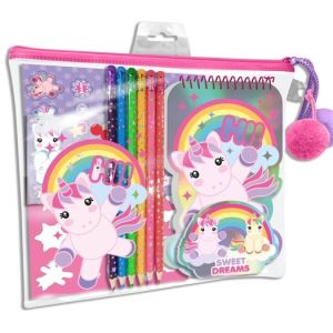 SET PAPELERIA EN NECESER SWEET DREAMS UNICONIO