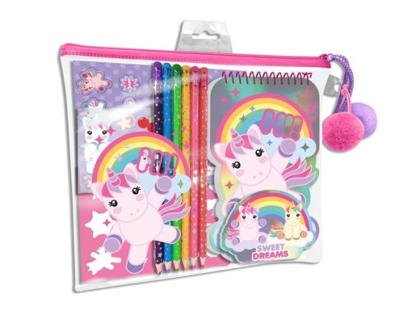 SET PAPELERIA EN NECESER SWEET DREAMS UNICONIO