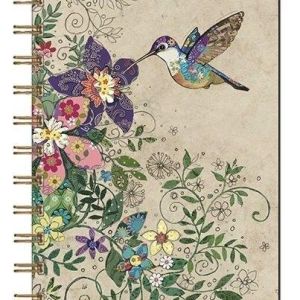 CUADERNO NOTAS ESPIRAL BUG ART COLIBRI