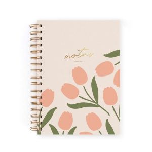 CUADERNO A5 TULIPANES PUNTOS