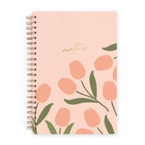 CUADERNO L.TULIPANES PINK.PUNTOS