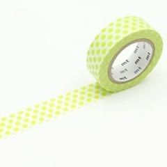 WASHI TAPE MT DECO DOT LIME