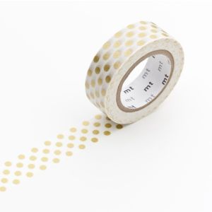 WASHI TAPE MT DECO DOT GOLD