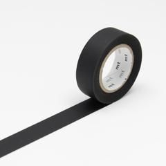 WASHI TAPE MT LISO MATTE NEGRO