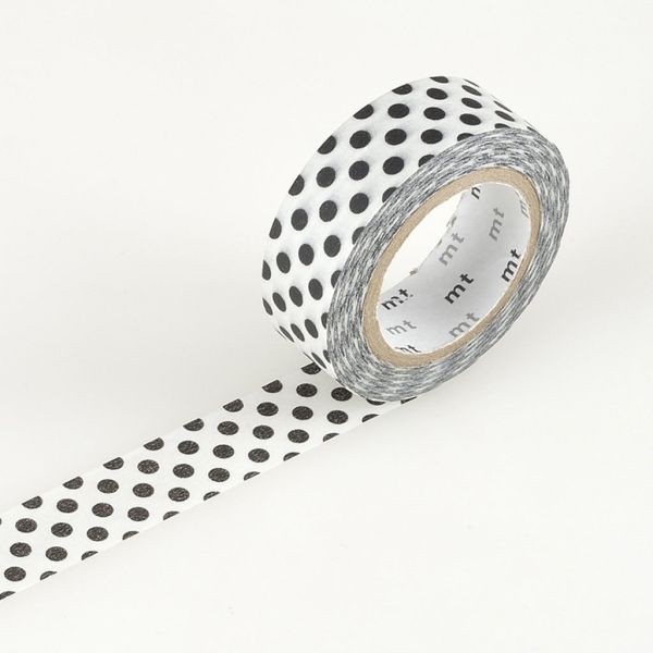 WASHI TAPE MT DECO DOT BLACK