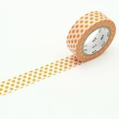 WASHI TAPE MT DOT MANDARIN