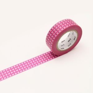 WASHI TAPE MT DECO DOT STRIPE PINK