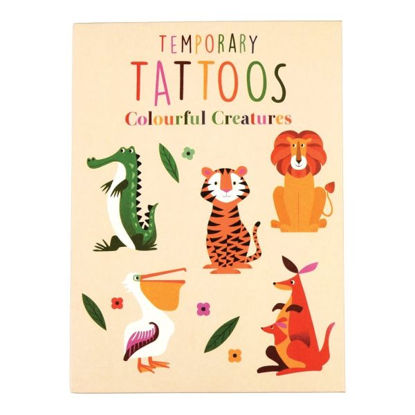 TATUAJES TEMPORALES COLOURFUL CREATURES