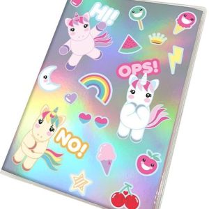 LIBRETA CON NOTAS ADHESIVAS+ BOLI UNICORNIO